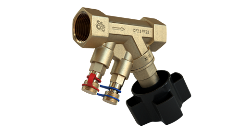 Артикул 3505. Клапан балансировочный резьбовой латунный  клапан 